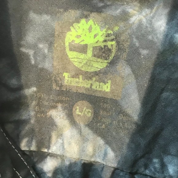 Timberland Blue Tie Dye Shirt Aloha Size Large - Picture 4 of 6